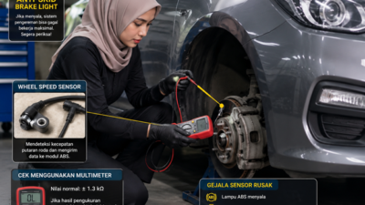 Lampu ABS Menyala di Dashboard? Jangan Diabaikan, Bisa Jadi Sensor Kecepatan Roda Rusak