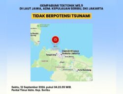 Gempa di Perairan Pulau Seribu Tidak Akibatkan Kerusakan